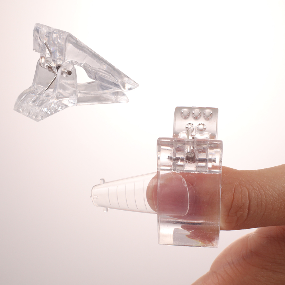 10 x clestisori transparenti plastic pentru constructie unghii si curba C, [4],https:lilarossa.ro