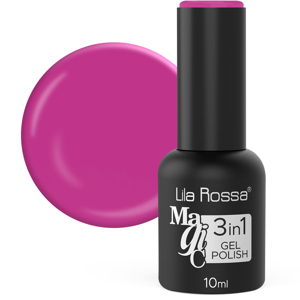 Oja Semipermanenta Lila Rossa Magic 3in1 118 Hot Pink Lucios 10 Ml imagine produs