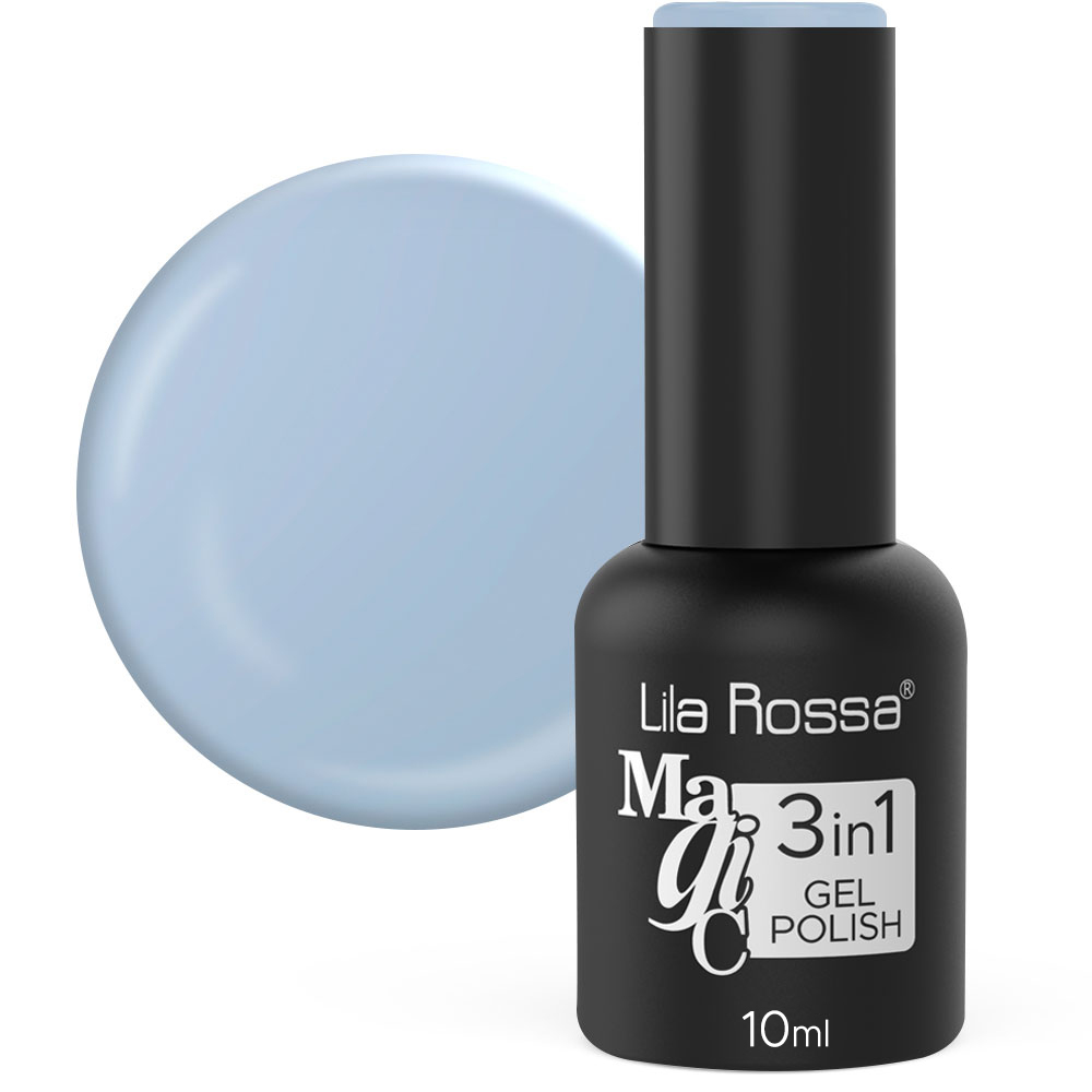 Oja Semipermanenta Lila Rossa Magic 3in1 016 Powder Blue Lucios 10 Ml imagine produs