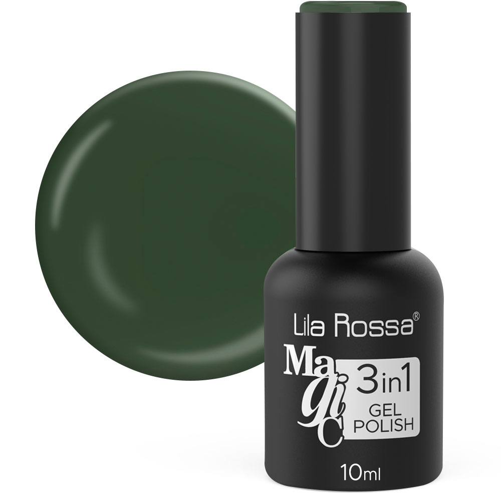 Oja Semipermanenta Lila Rossa Magic 3in1 093 Jungle Green Lucios 10 Ml imagine produs