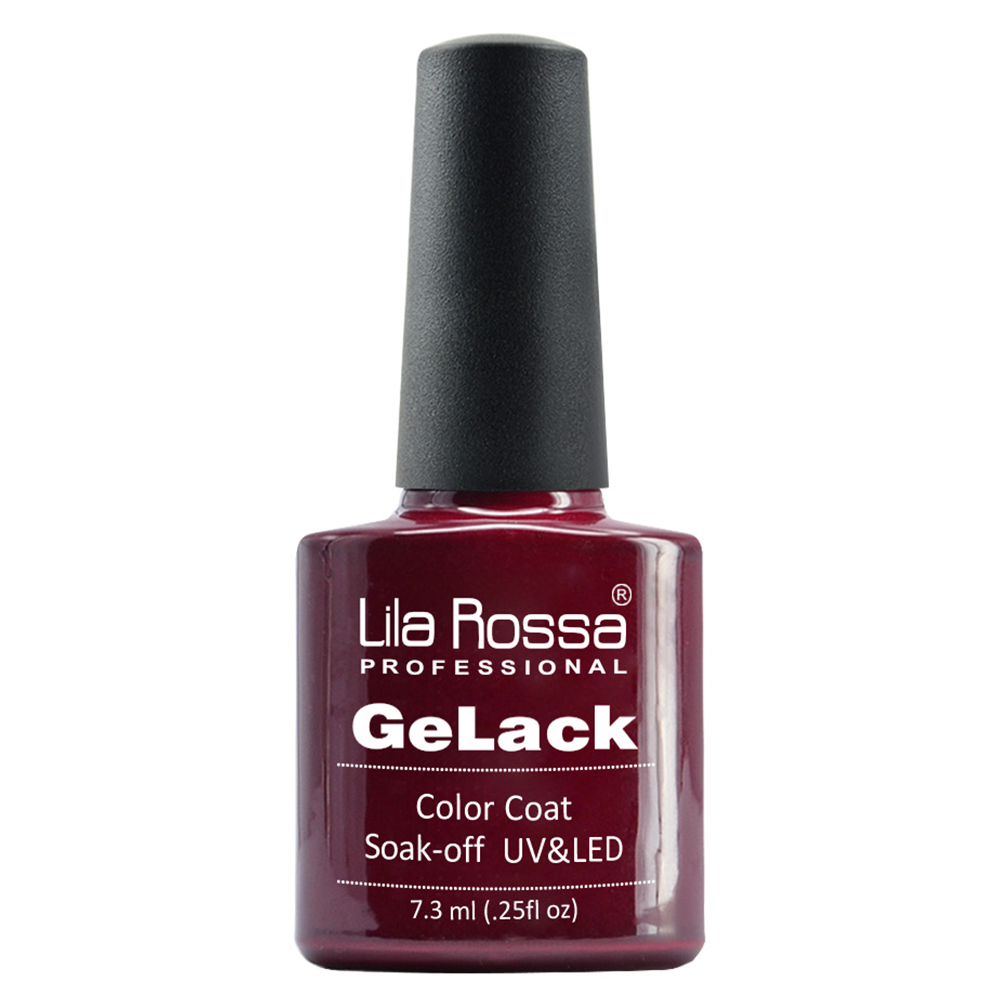 Oja semipermanenta Lila Rossa Gelack, 055 Darkred, 7.3 ml