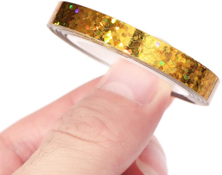 Banda decorativa lata, laser gold, [5],https:lilarossa.ro