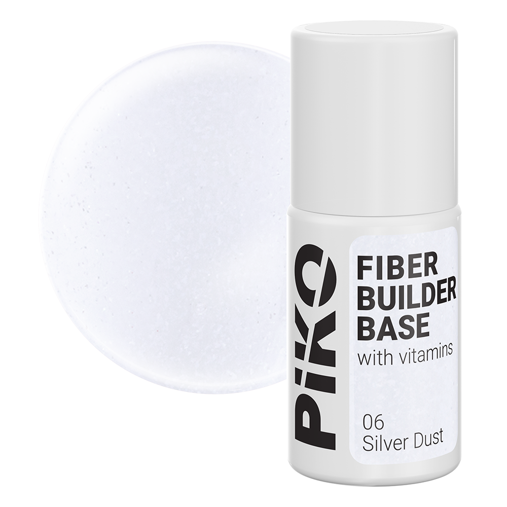 Fiber Builder Base cu Vitamine, Piko, 7 ml, 06 Silver Dust Base imagine noua 2022