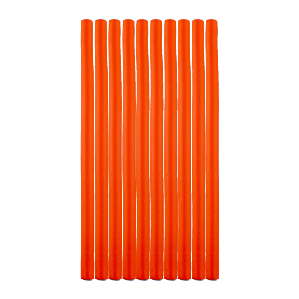 Bigudiuri flexibile, ondulare par, set 10 bucati, portocaliu BIGUDIURI