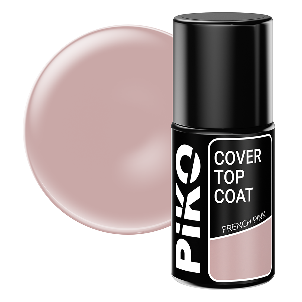 Top coat Piko, Cover Top, 7 ml, French Pink lila-rossa.ro imagine noua 2022