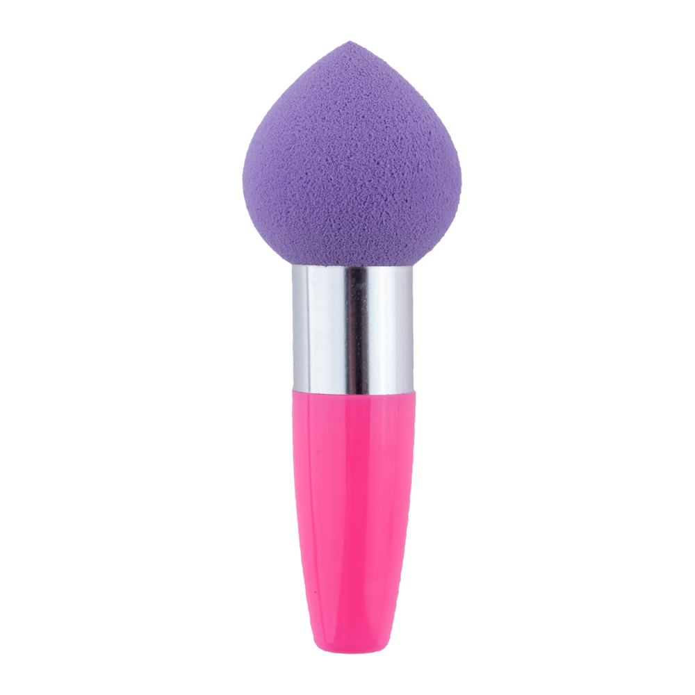 Burete makeup cu maner, pentru fondul de ten – purple + pink Lila Rossa imagine noua 2022