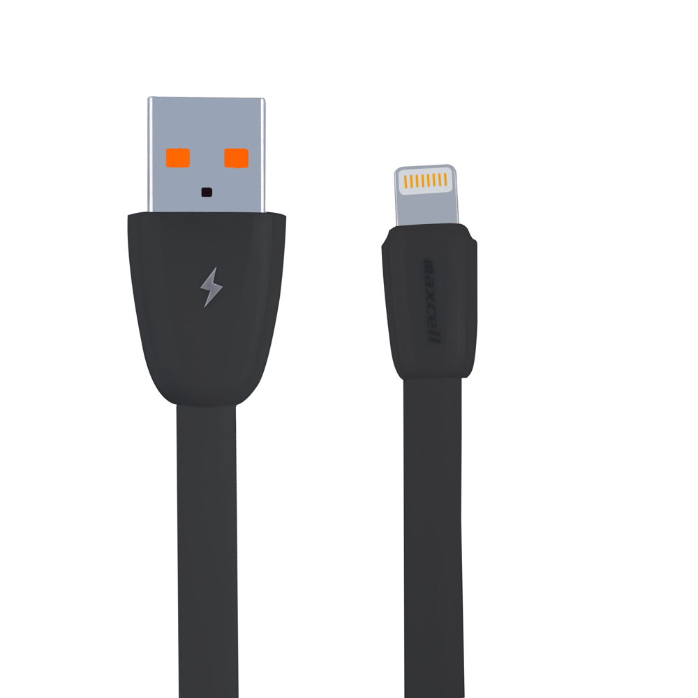 Cablu de date Loomax, rapid, de la USB la Lightning (compatibil cu iPhone, iPad, iPod), 3.1A, 1 m, Negru
