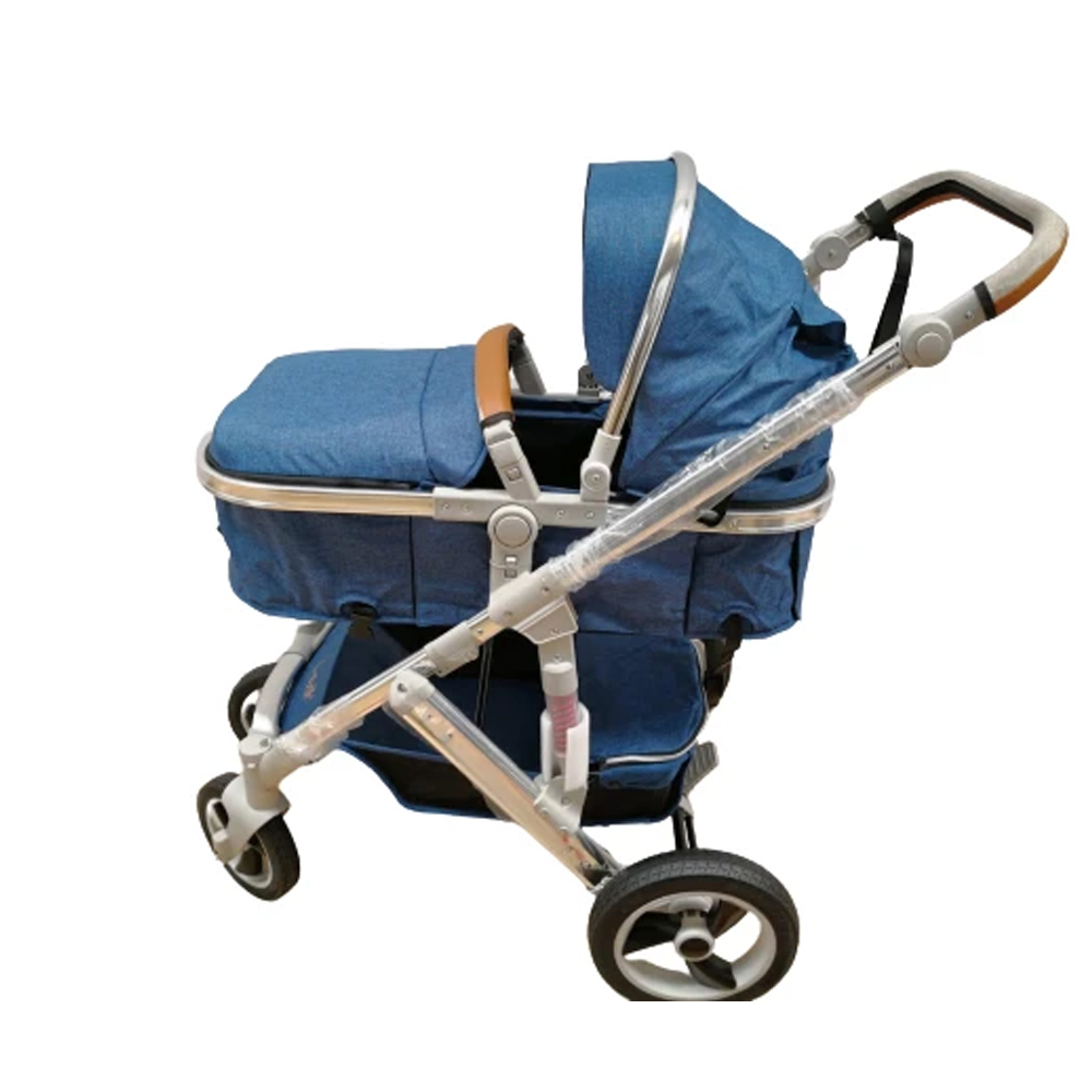 Carucior 3 in 1, Karemi, reversibil cu suspensii, compact Albastru, [5],https:lilarossa.ro