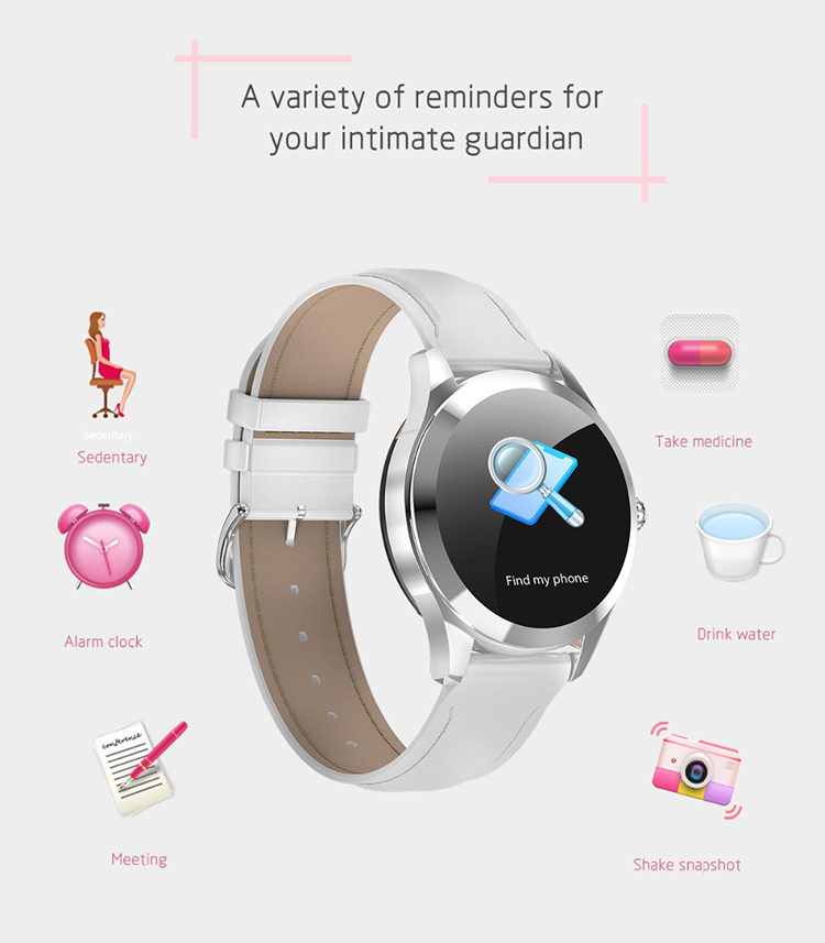 Ceas smartwatch loomax KW10, monitorizare ciclu menstrual, ritm cardiac, pedometru, sedentarism, somn, notificari instant, bratara metalica, rezistent la apa ip68, vibratii, multi sport, silver, [3],https:lilarossa.ro
