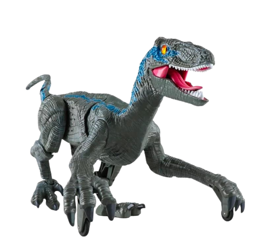 Dinozaur Karemi cu telecomanda, lumini, sunete si miscari realiste, gri