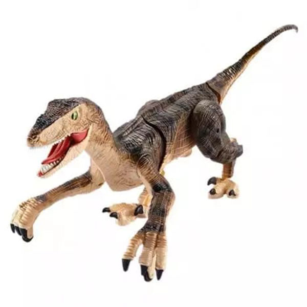 Dinozaur Karemi cu telecomanda, lumini, sunete si miscari realiste, maro