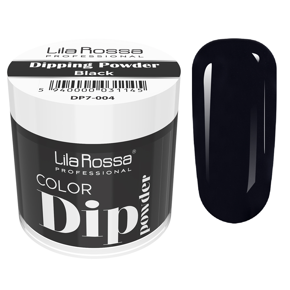 Dipping powder color, Lila Rossa, 7 g, 004 black imagine noua 2022