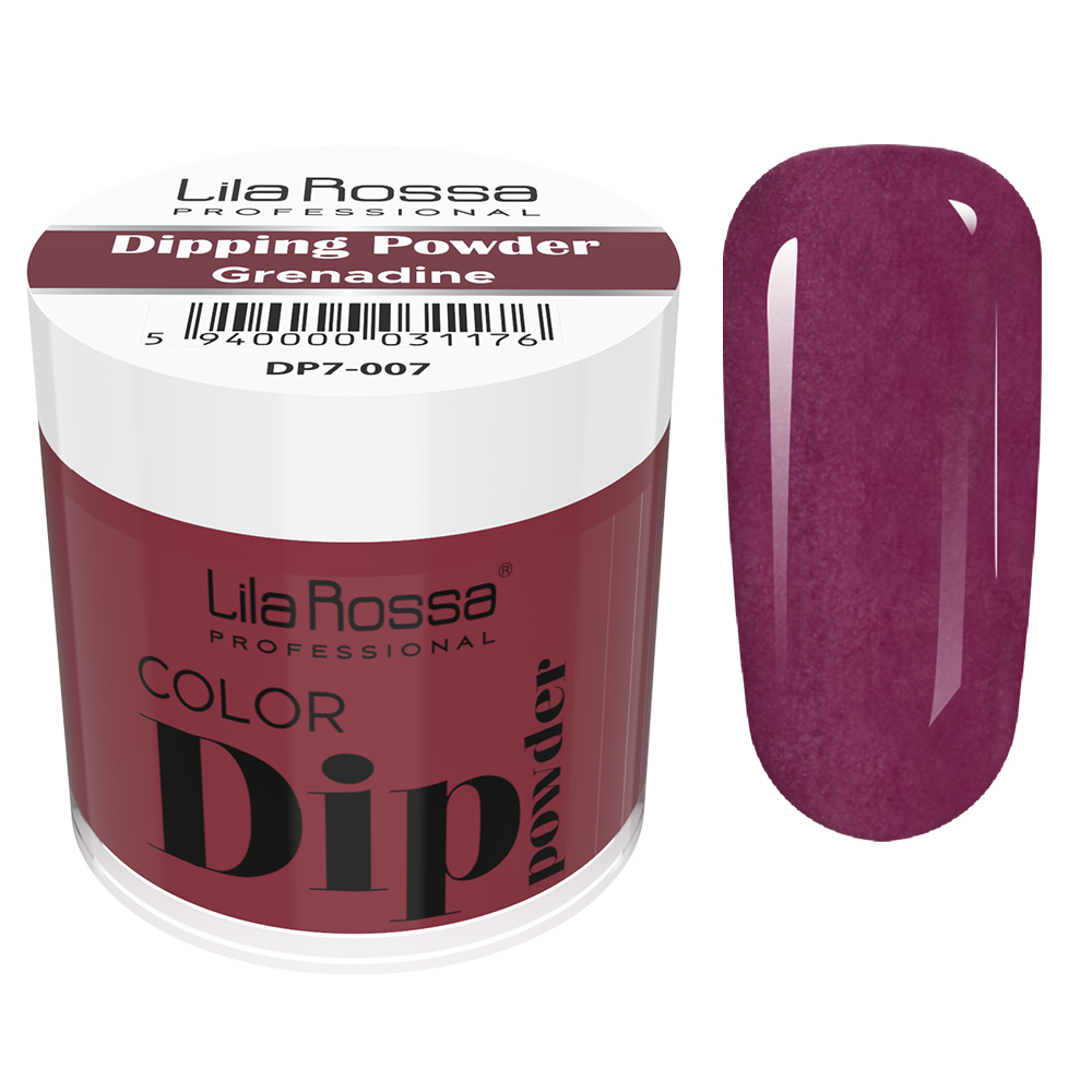 Dipping powder color, Lila Rossa, 7 g, 007 grenadine 007 imagine pret reduceri