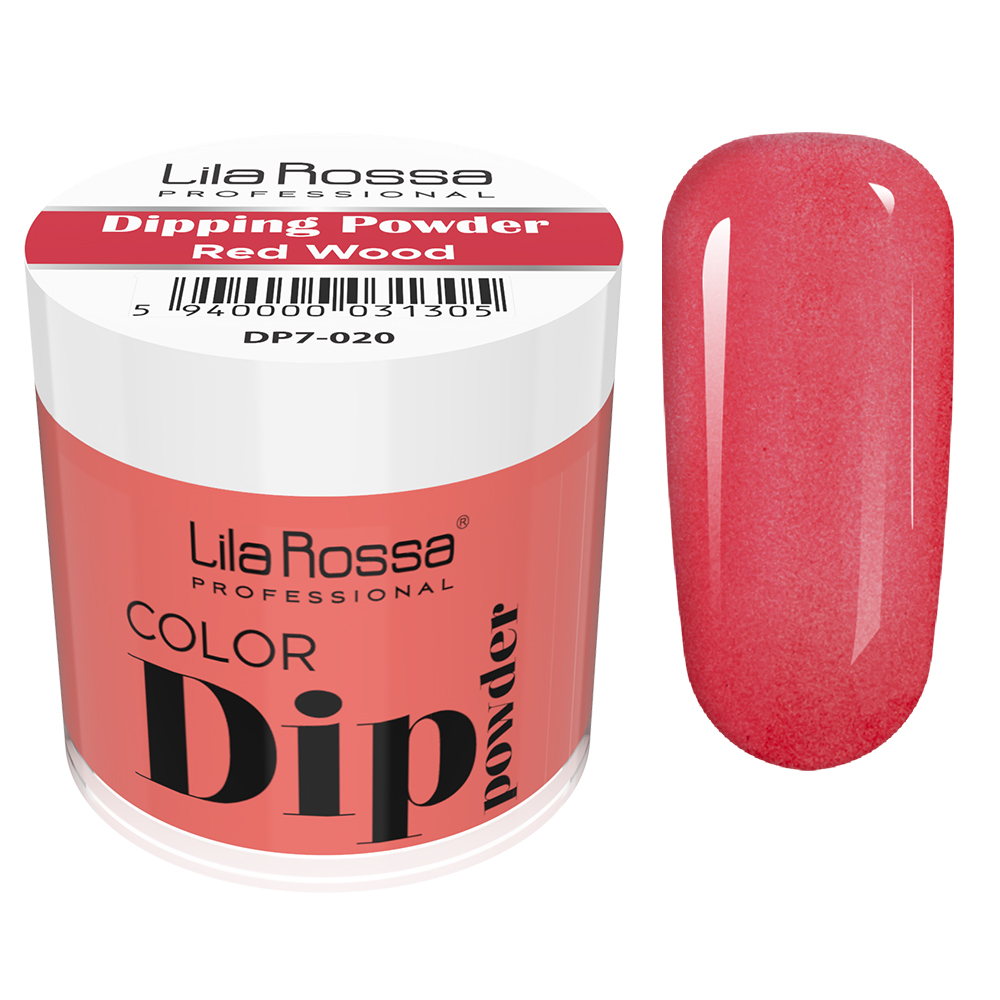 Dipping powder color, Lila Rossa, 7 g, 020 red Wood 020 imagine noua 2022
