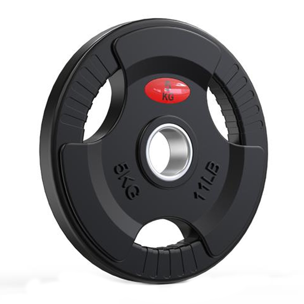 Disc Karemi de 5 kg, pentru bara cu diametru 50 mm, din cauciuc, negru