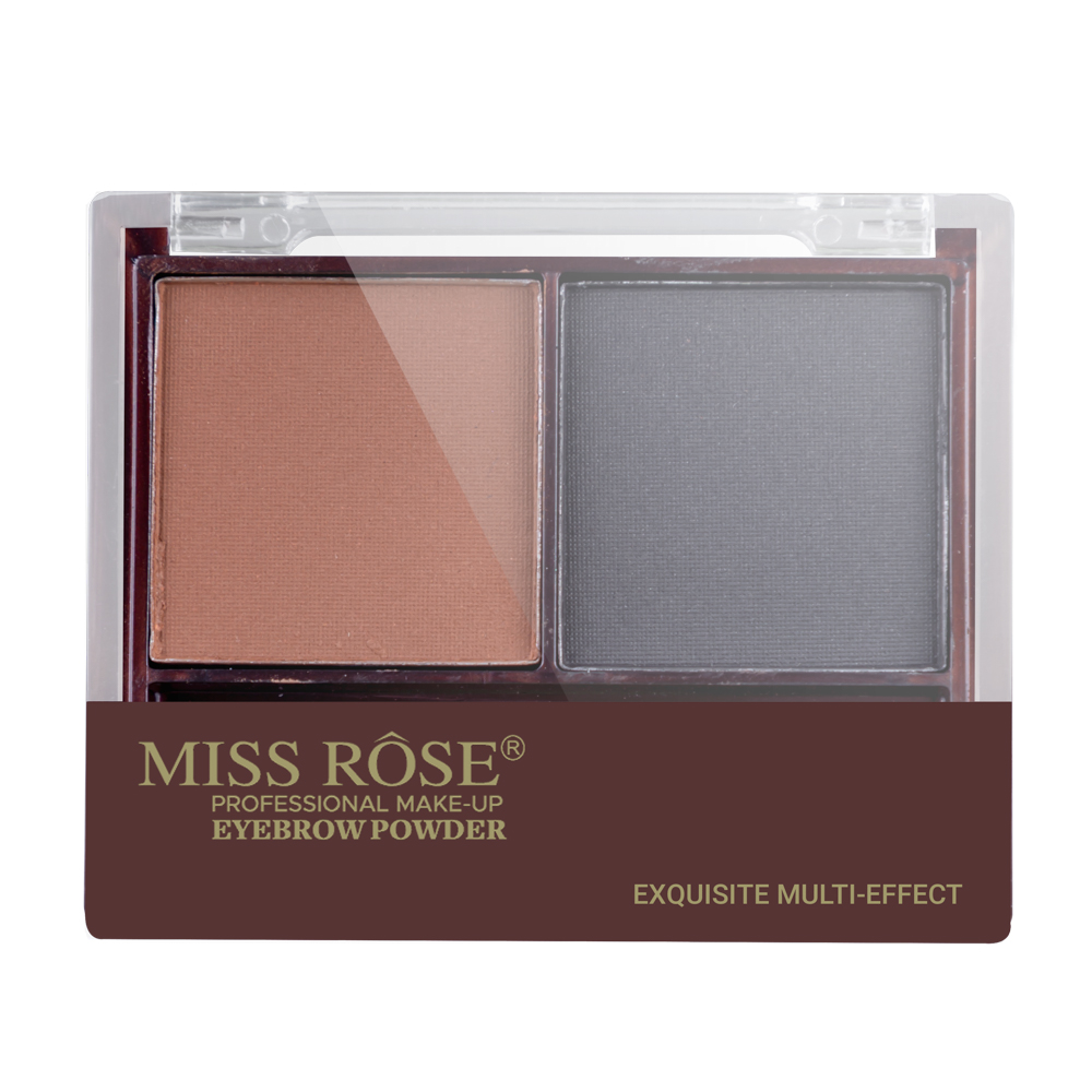 Fard de sprancene, Miss Rose Eyebrow Powder 03, cu aplicator lila-rossa.ro imagine noua 2022