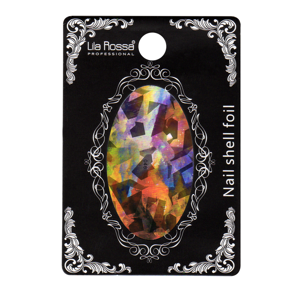 Folie decor unghii, Lila Rossa, cu adeziv, holografica, 046, [2],https:lilarossa.ro