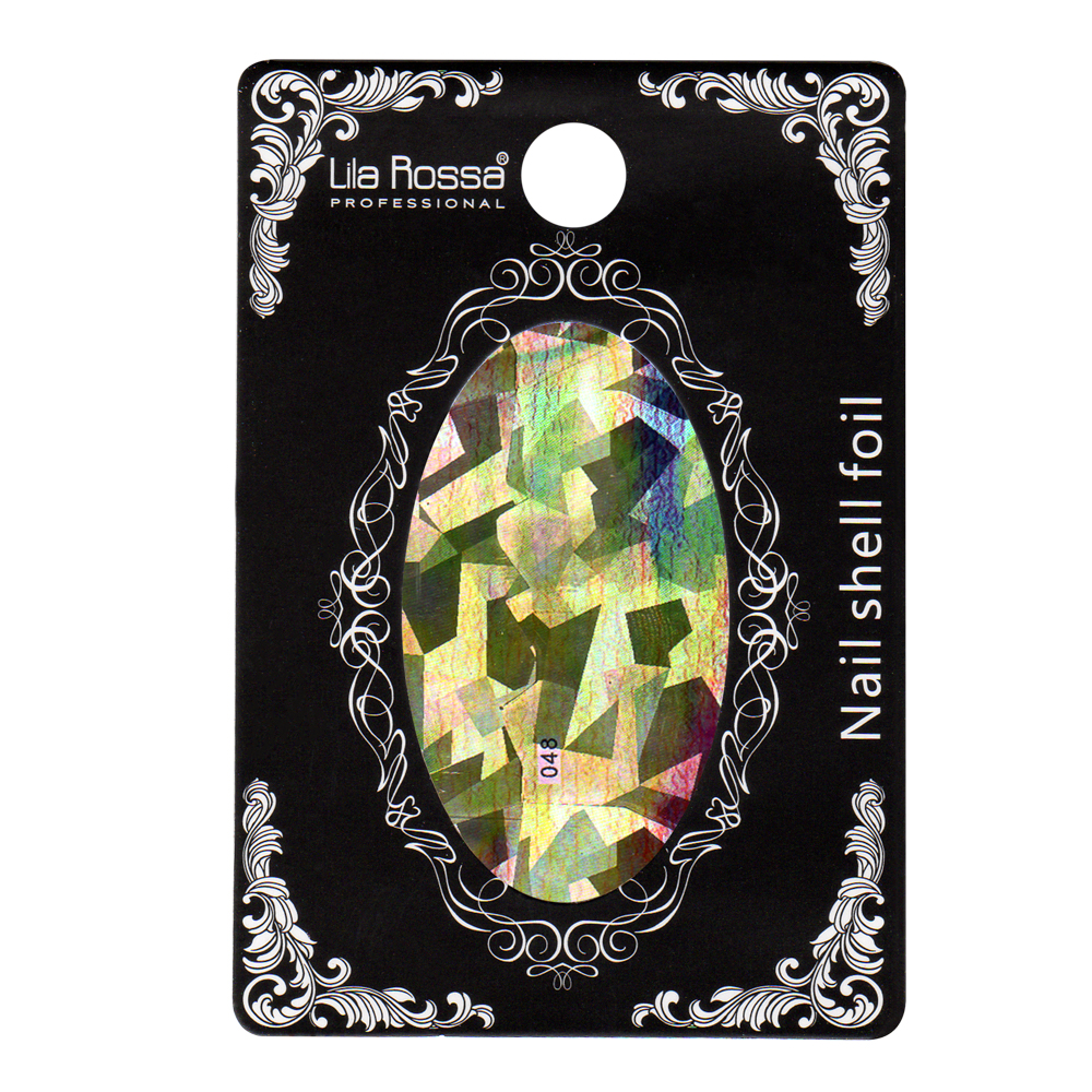 Folie decor unghii, Lila Rossa, cu adeziv, holografica, 048, [2],https:lilarossa.ro
