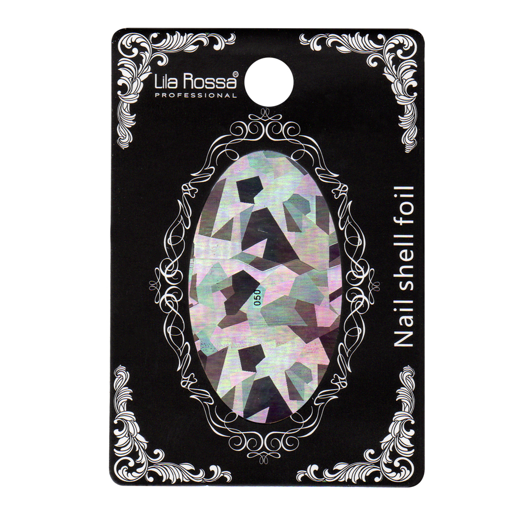 Folie decor unghii, Lila Rossa, cu adeziv, holografica, 050, [2],https:lilarossa.ro