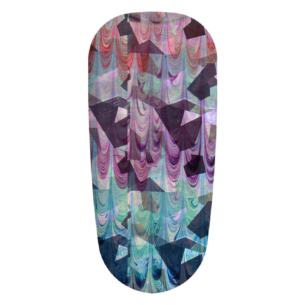 Folie decor unghii, Lila Rossa, cu adeziv, holografica, 060, [4],https:lilarossa.ro