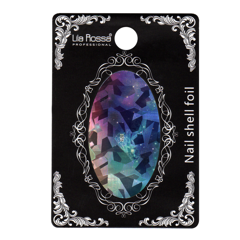 Folie decor unghii, Lila Rossa, cu adeziv, holografica, 075, [2],https:lilarossa.ro