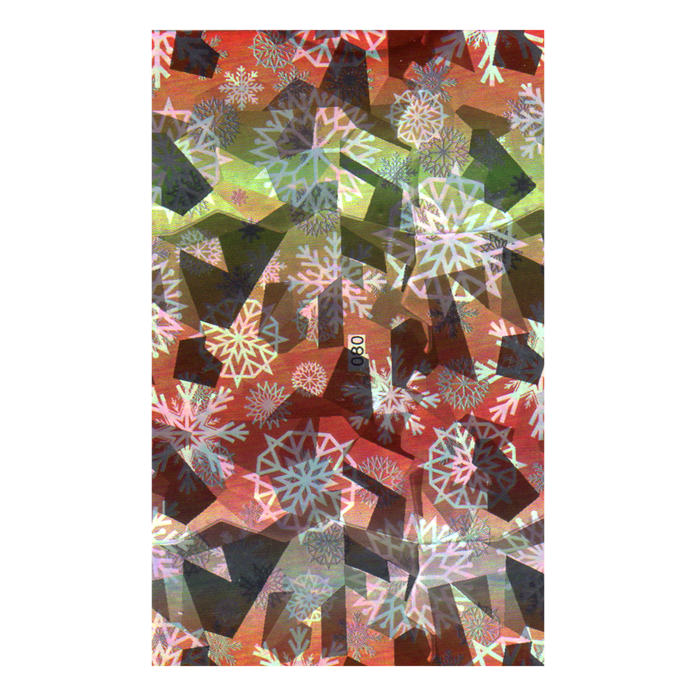 Folie decor unghii, Lila Rossa, cu adeziv, holografica, 080, [3],https:lilarossa.ro