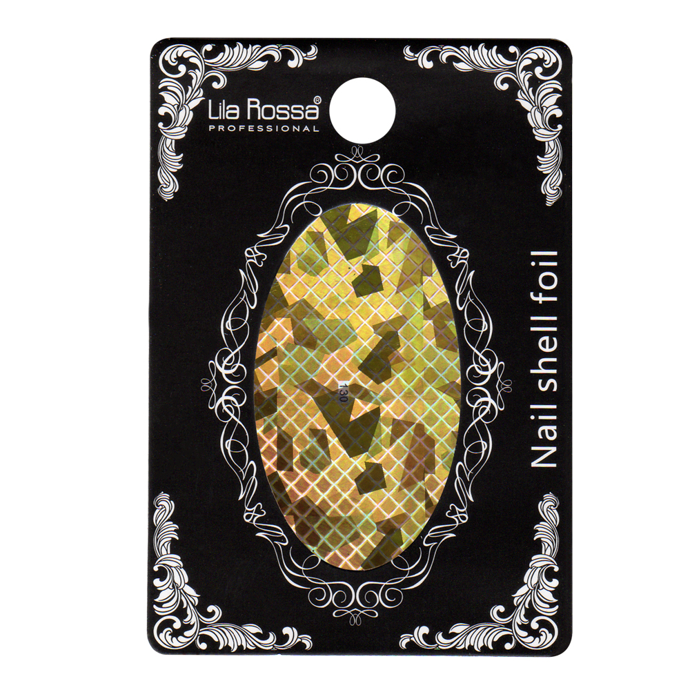 Folie decor unghii, Lila Rossa, cu adeziv, holografica, 130, [2],https:lilarossa.ro