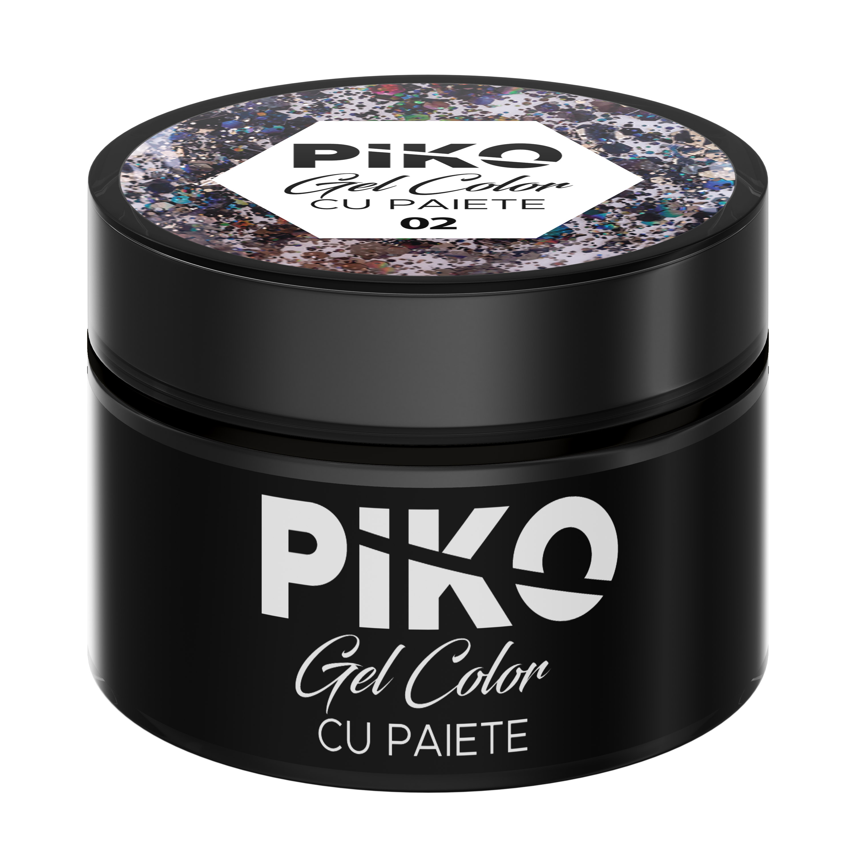 Gel color cu paiete Piko, 5g, 02, [2],https:lilarossa.ro