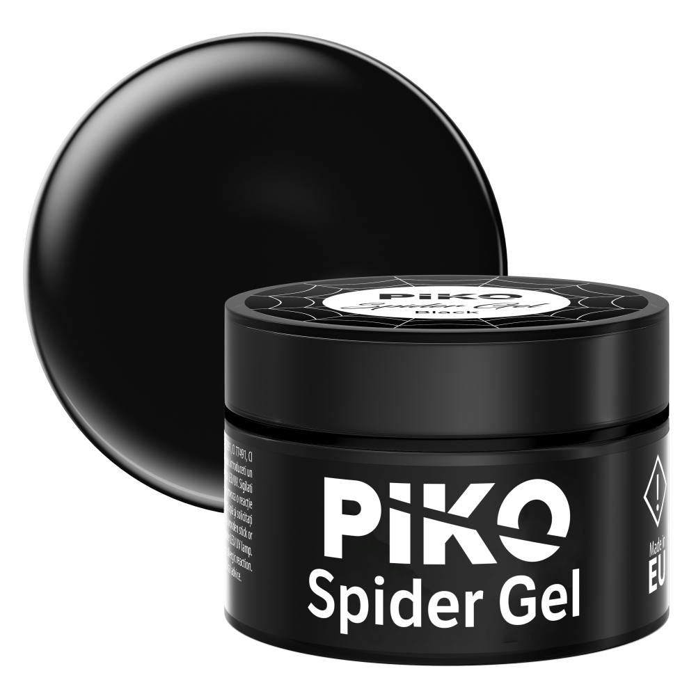 Gel de unghii PIKO spider gel negru lila-rossa.ro imagine noua 2022