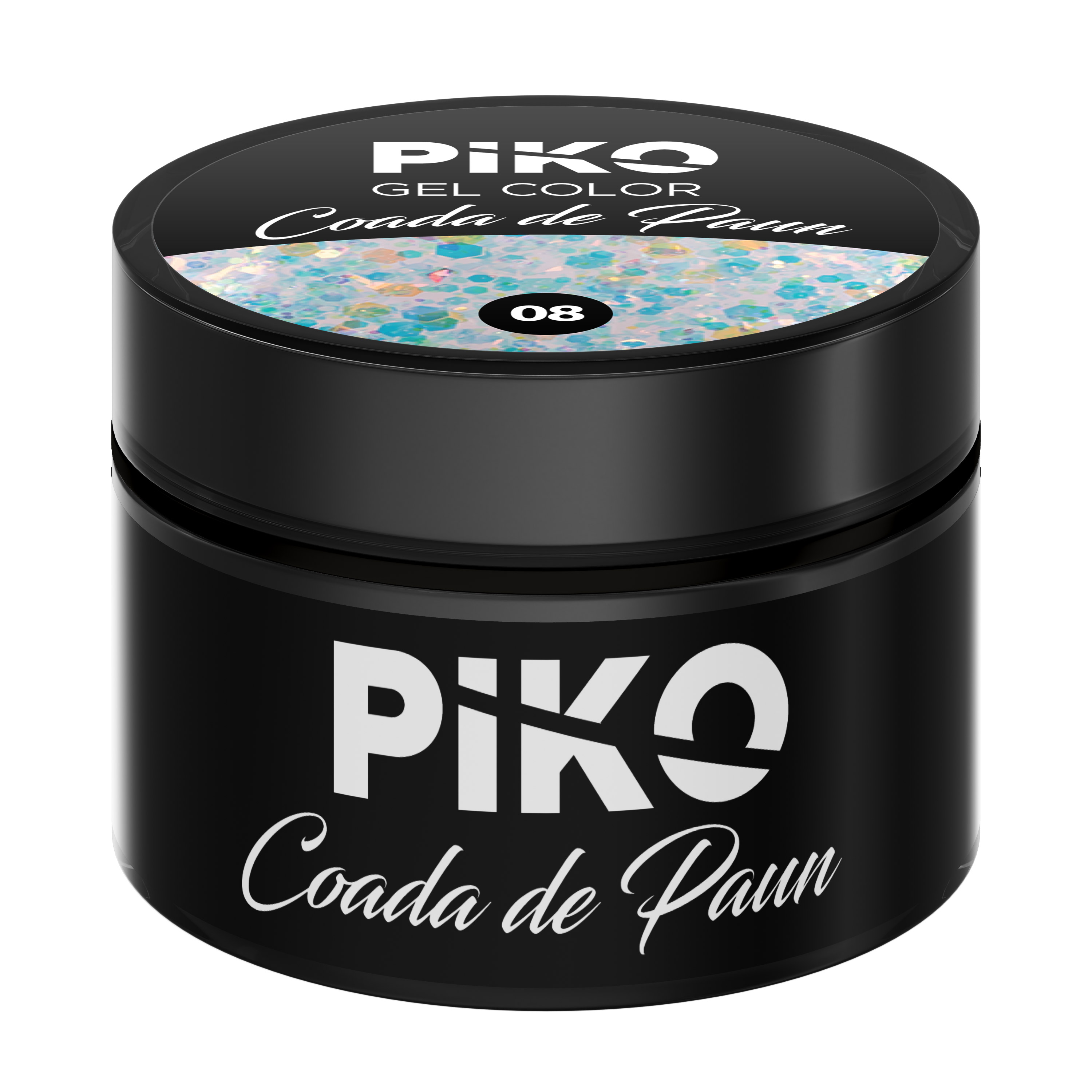 Gel UV color Piko, Coada de paun, 5g, model 08, [2],https:lilarossa.ro