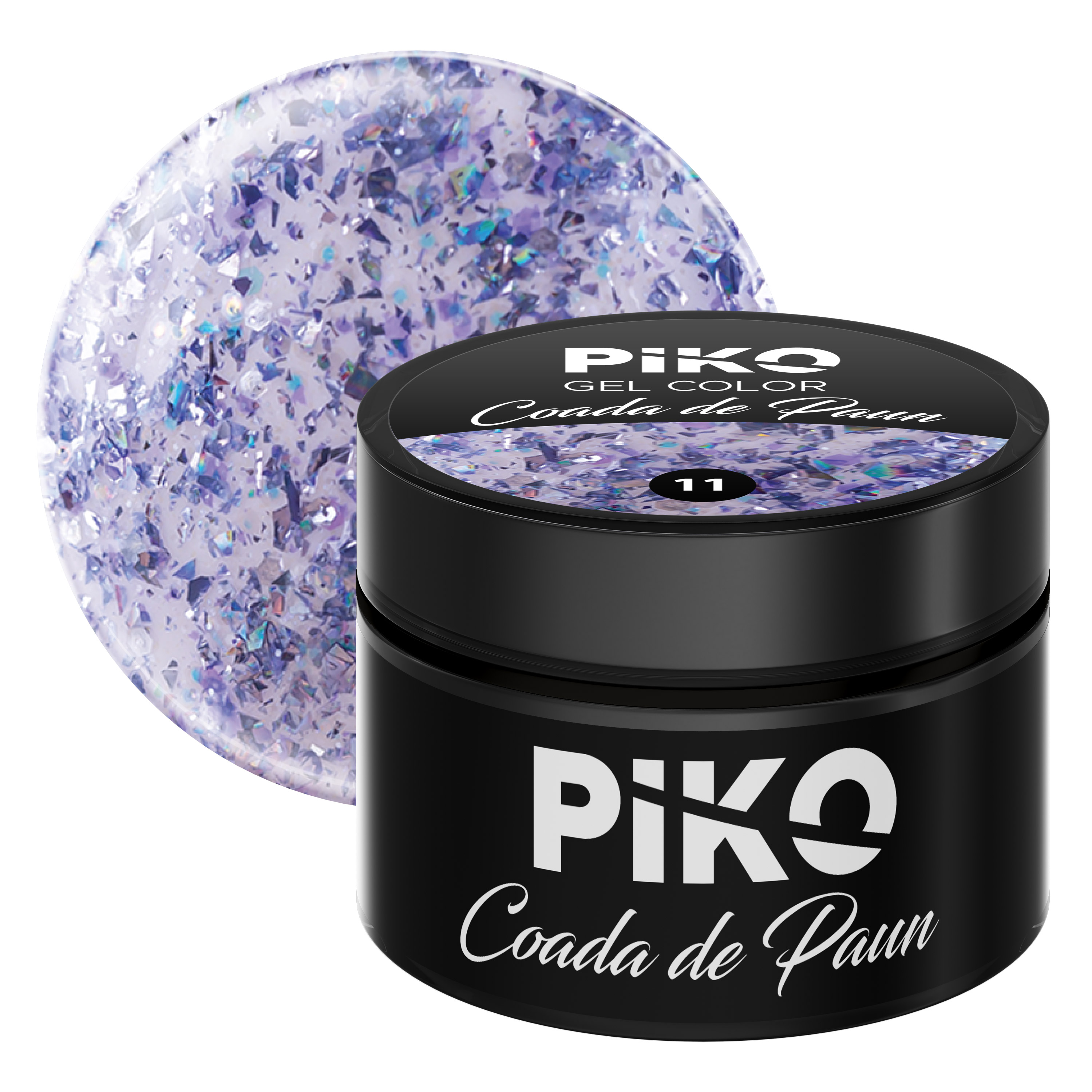 Gel UV color Piko, Coada de paun, 5g, model 11