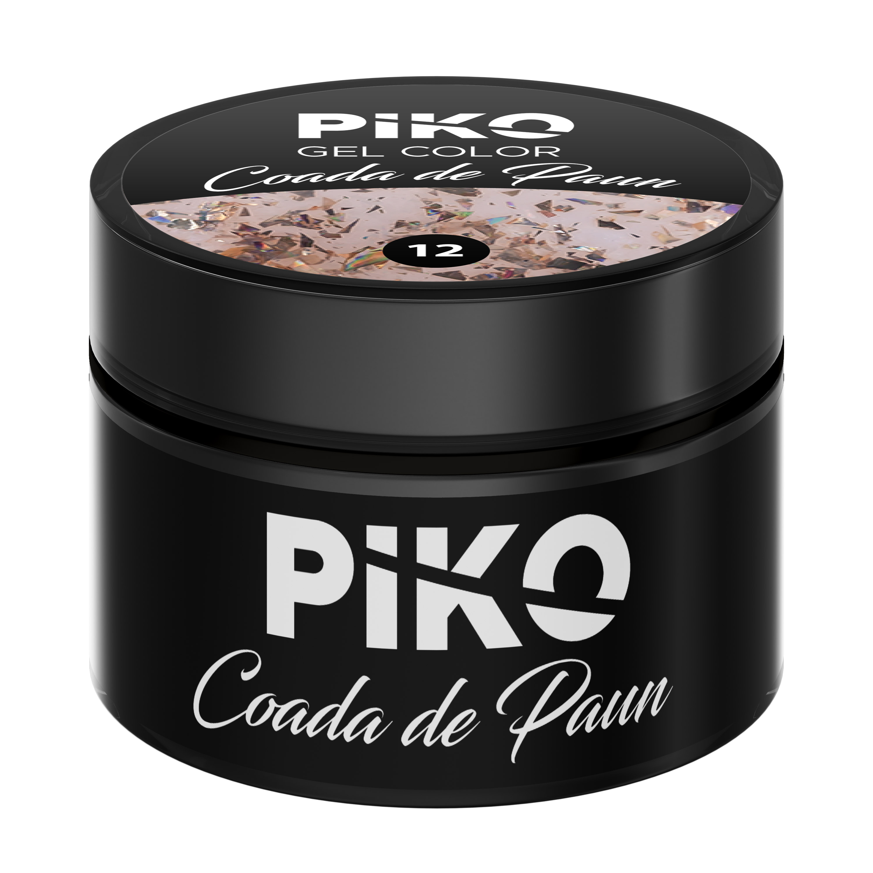Gel UV color Piko, Coada de paun, 5g, model 12, [2],https:lilarossa.ro