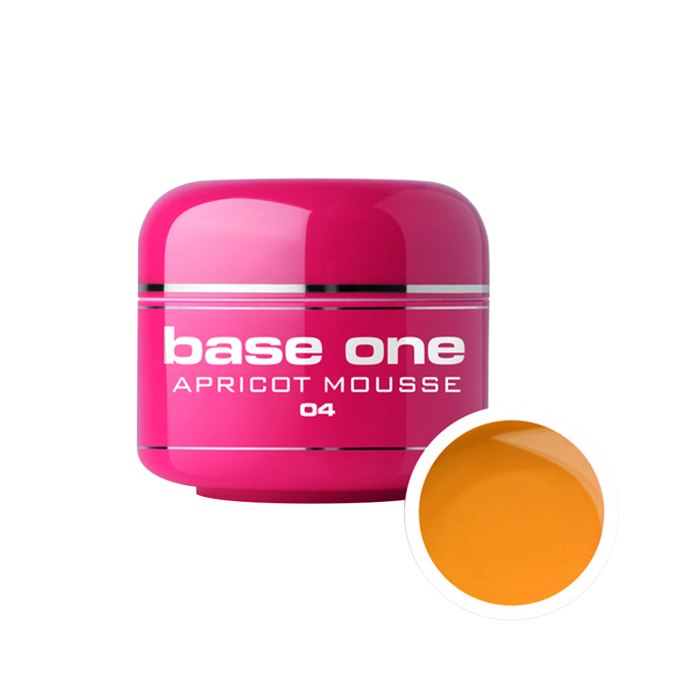 Gel UV color Base One, 5 g, apricot mousse 04 Base One imagine noua 2022