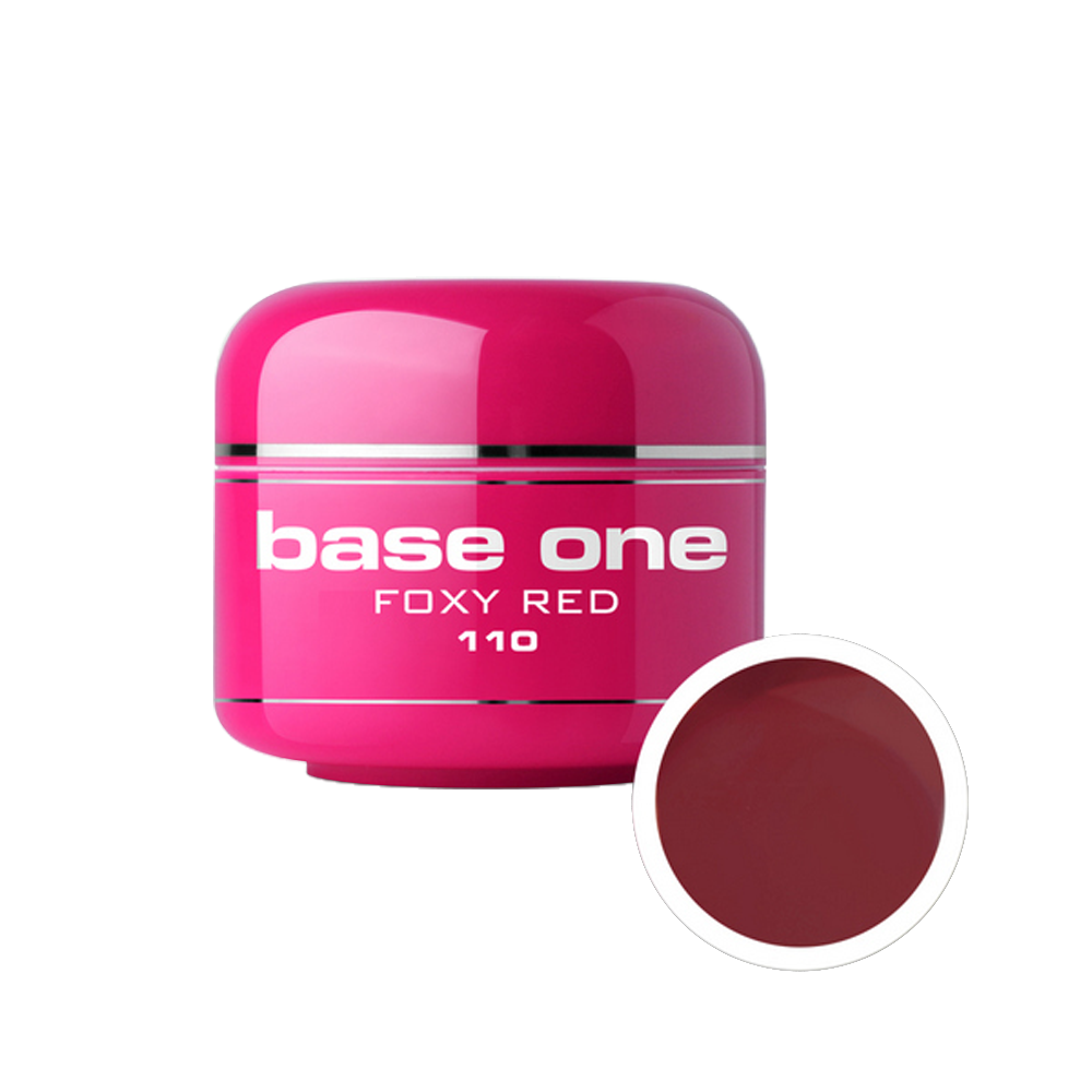 Gel UV color Base One, 5 g, foxy red 110 Base One imagine noua 2022