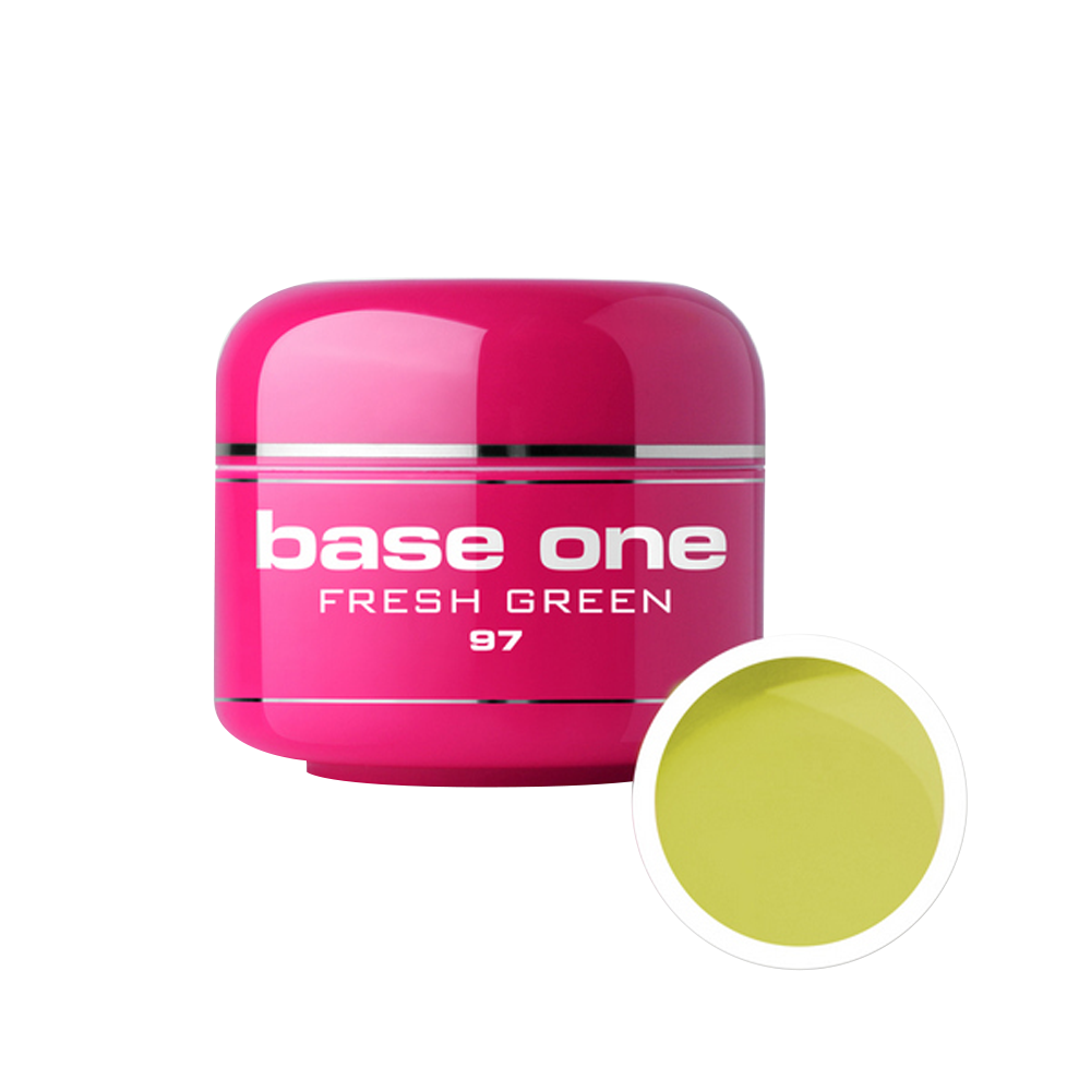 Gel UV color Base One, 5 g, fresh green 97 Base One imagine noua 2022