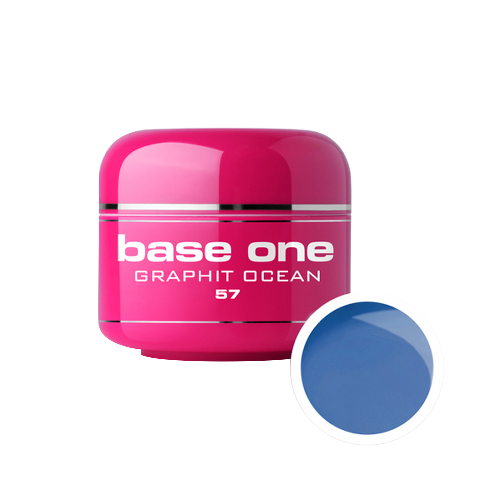 Gel UV color Base One, 5 g, graphit ocean 57 Base One imagine noua 2022