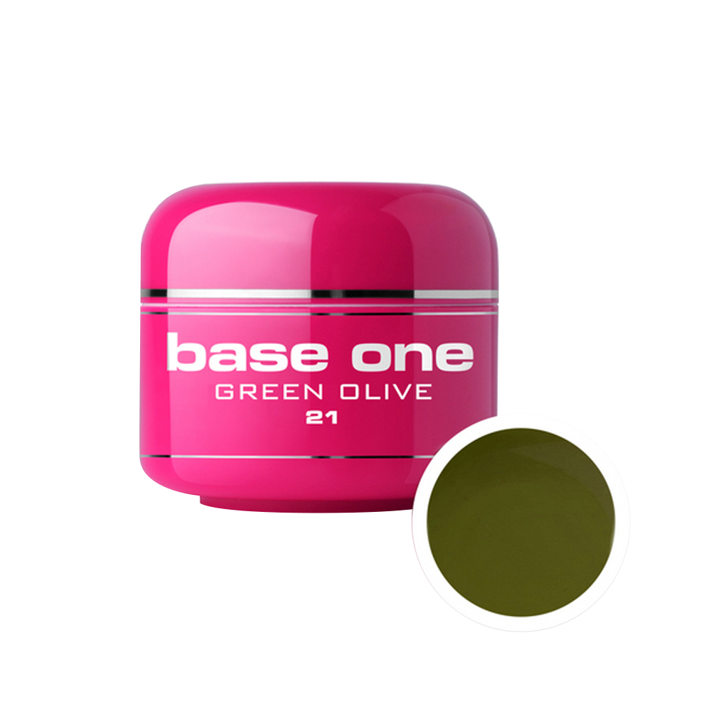 Gel UV color Base One, 5 g, green olive 21 BASE
