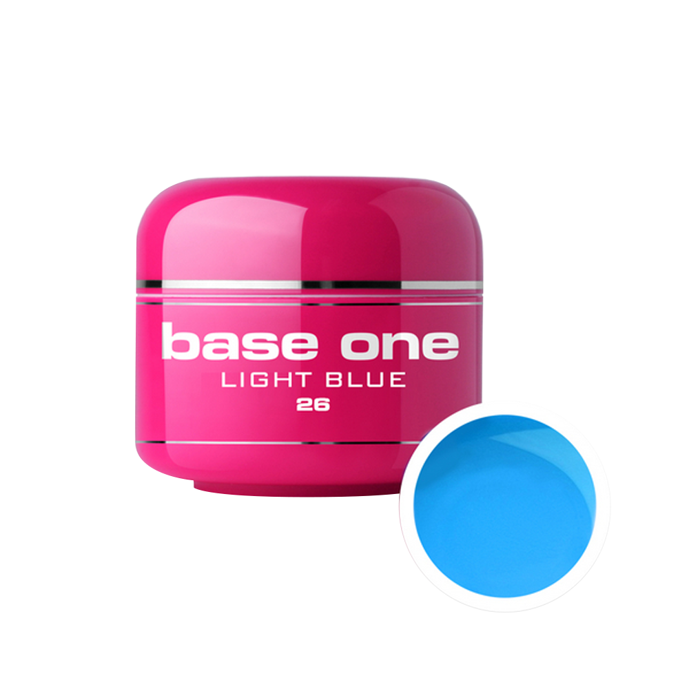 Gel UV color Base One, 5 g, light blue 26 Base One imagine noua 2022