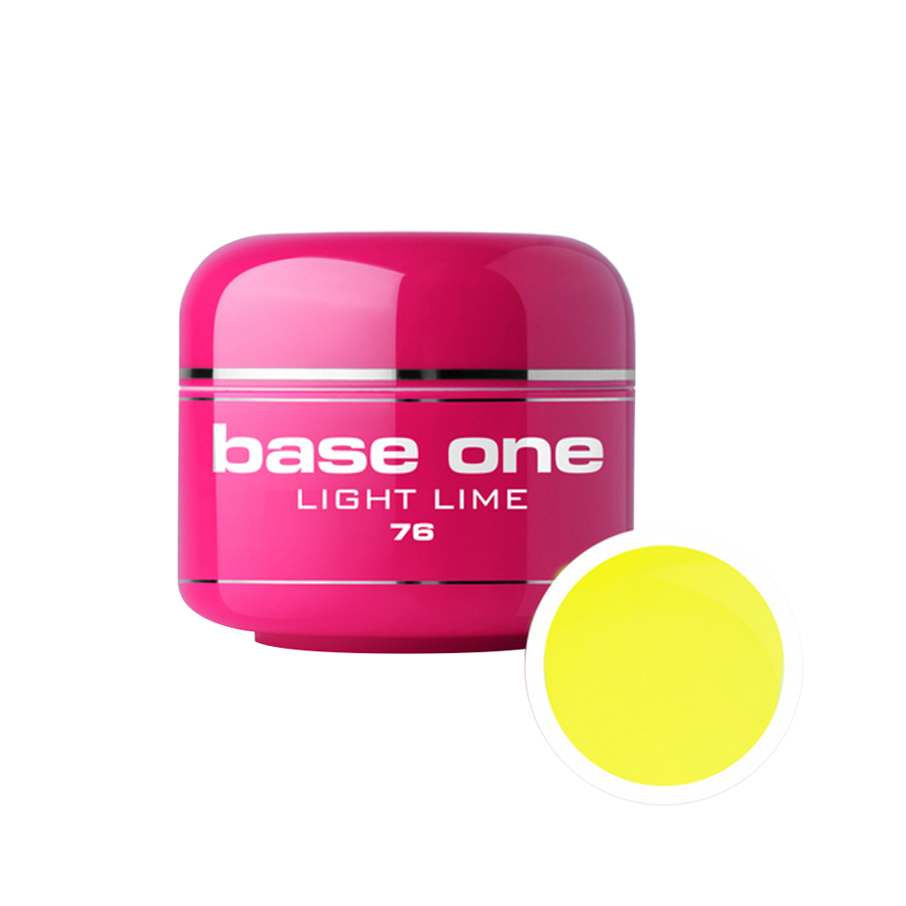 Gel UV color Base One, 5 g, light lime 76 Base One imagine noua 2022