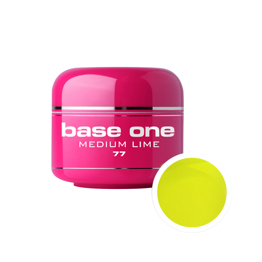 Gel UV color Base One, 5 g, medium lime 77 Base One imagine noua 2022