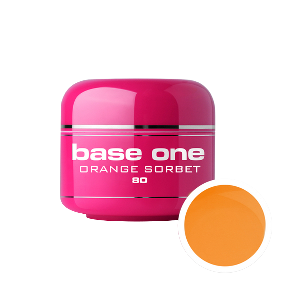 Gel UV color Base One, 5 g, orange sorbet 80 Base One imagine noua 2022