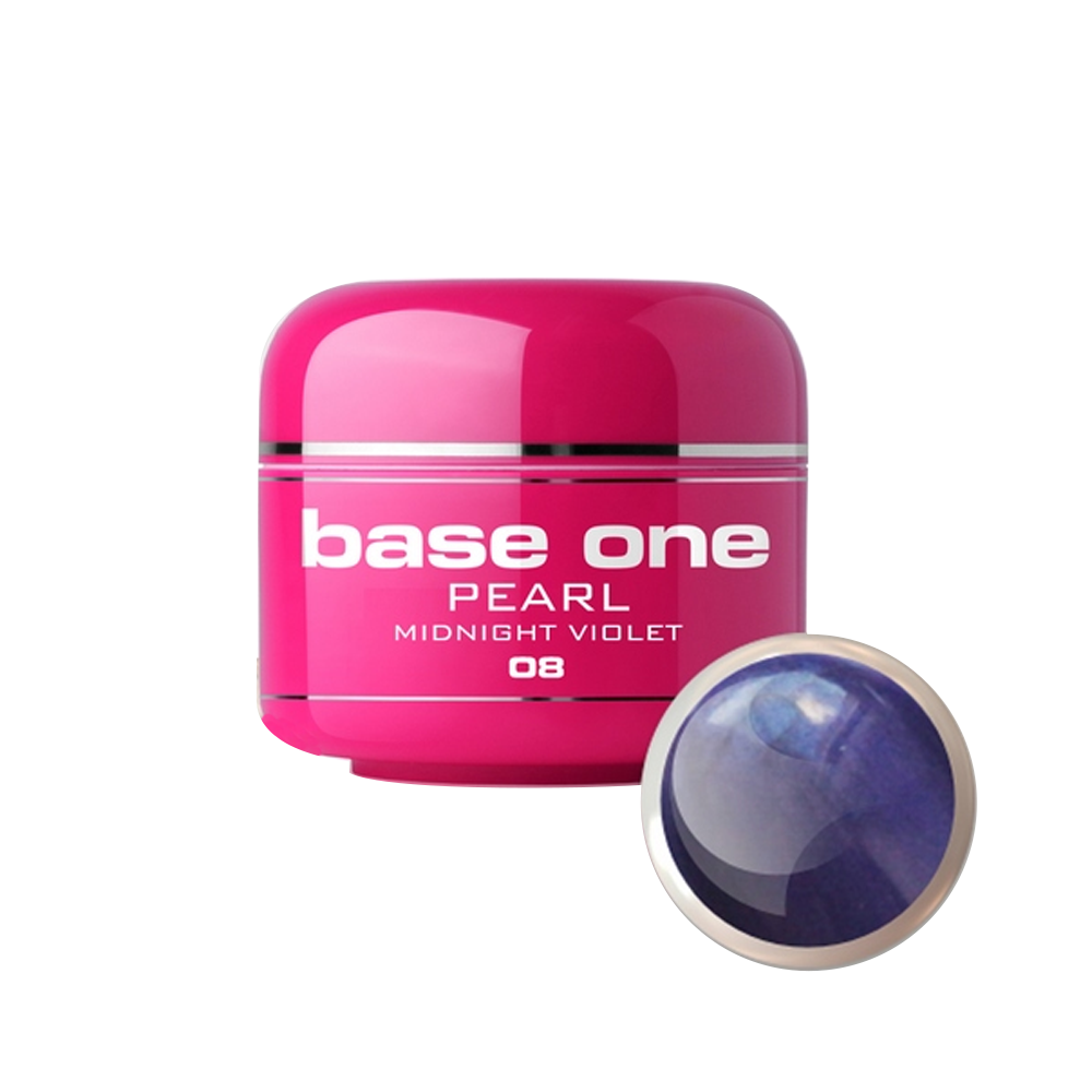 Gel UV color Base One, 5 g, Pearl, midnight violet 08 BASE