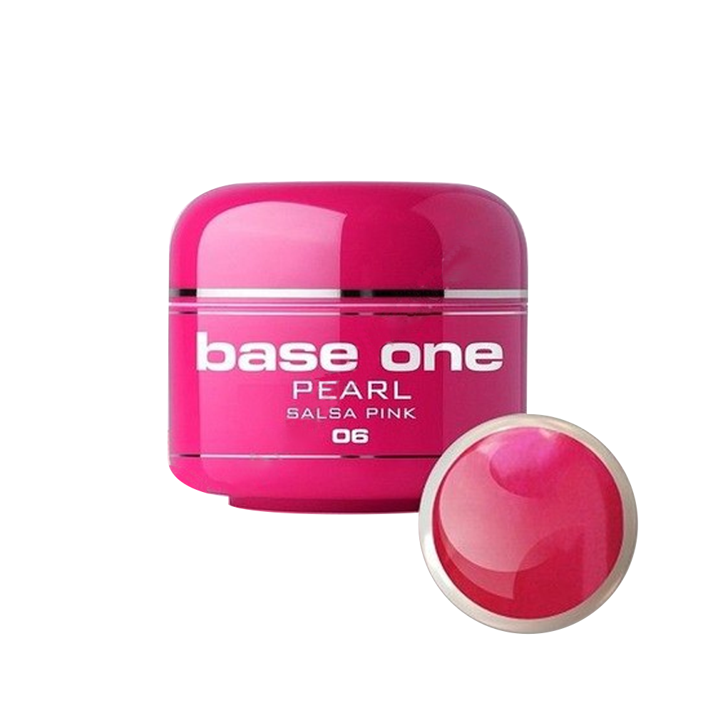 Gel UV color Base One, 5 g, Pearl, salsa pink 06 Base One imagine noua 2022