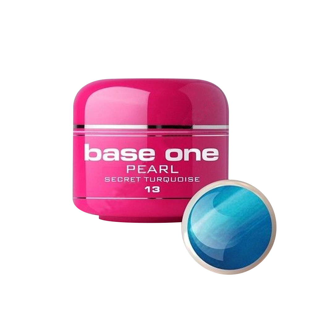 Gel UV color Base One, 5 g, Pearl, secret turquoise 13 Base One imagine noua 2022