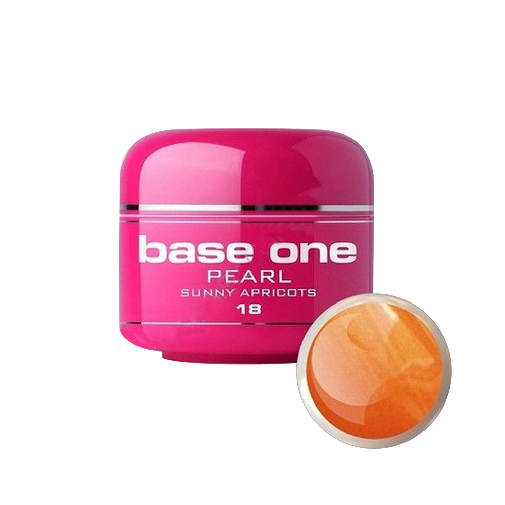 Gel UV color Base One, 5 g, Pearl, sunny apricots 18 Base One imagine noua 2022