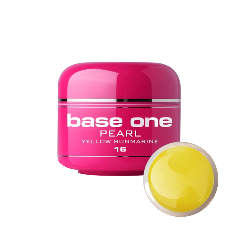 Gel UV color Base One, 5 g, Pearl, yellow sunmarine 16 Base One imagine noua 2022