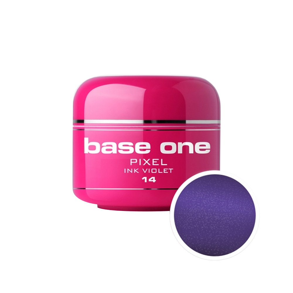 Gel UV color Base One, 5 g, Pixel, ink violet 14 Base One imagine noua 2022