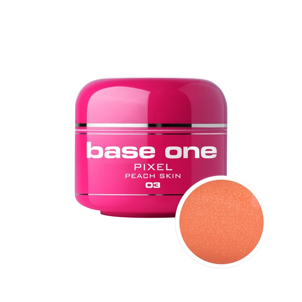 Gel UV color Base One, 5 g, Pixel, peach skin 03 Base One imagine noua 2022