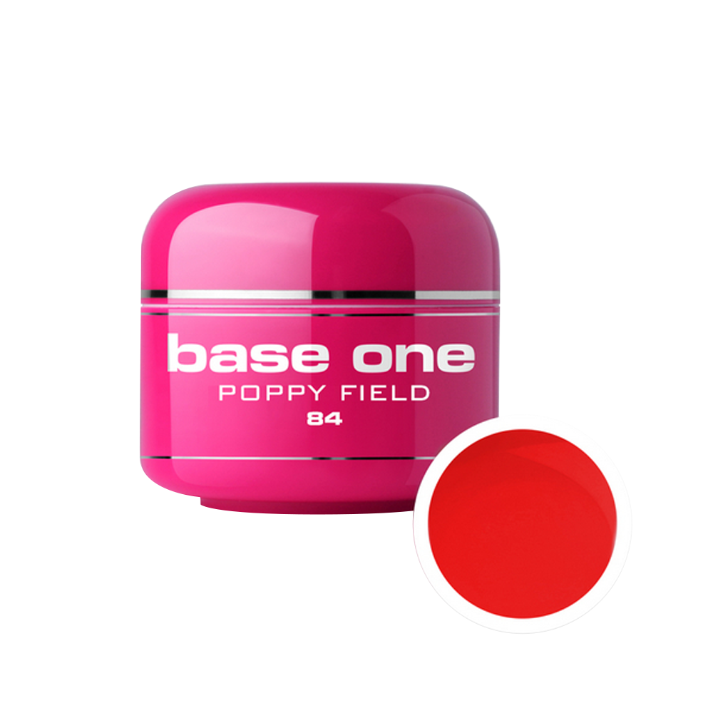 Gel UV color Base One, 5 g, poppy field 84 Base One imagine noua 2022