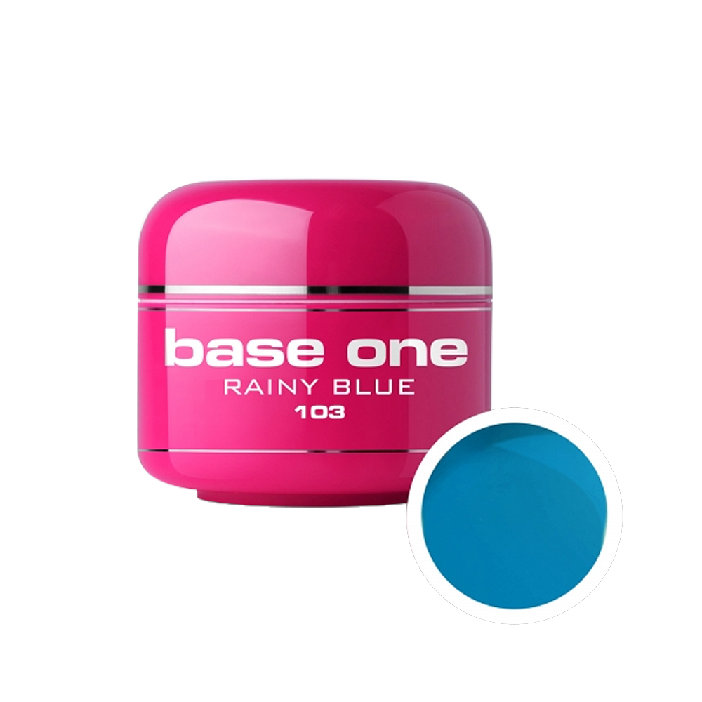 Gel UV color Base One, 5 g, rainy blue 103 Base One imagine noua 2022
